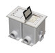 Nickel 2 Gang Fl. Box Cover - FLBC8520NL Nickel 2 Gang Fl. Box Cover - FLBC8520NL